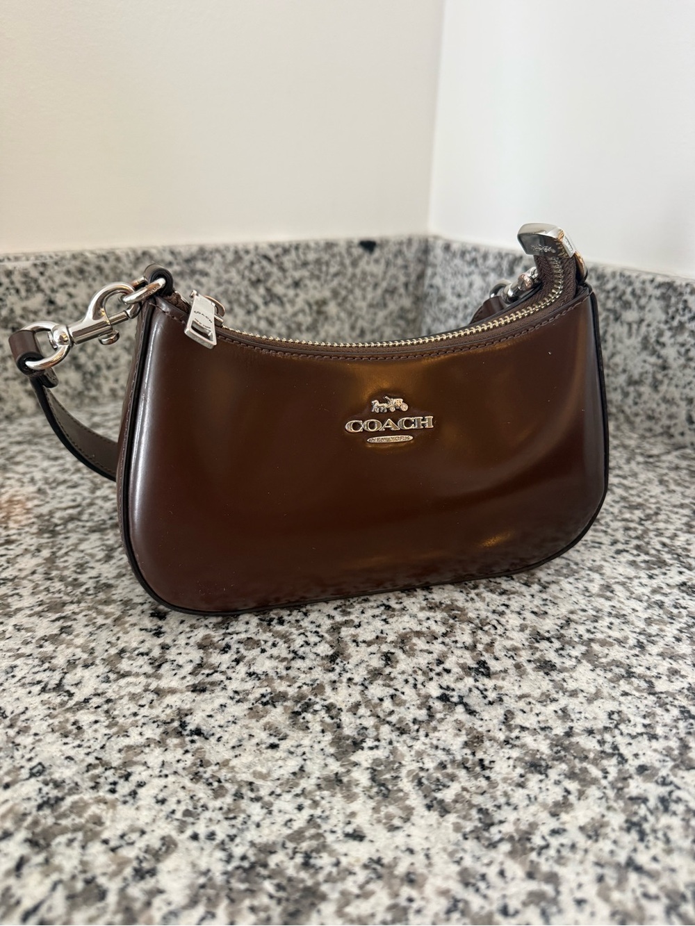 COACH Dark Brown Teri Mini Bag 🤎 - Picture 2 of 9